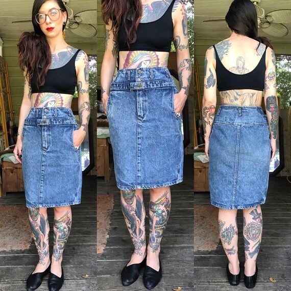 size 4 denim skirt