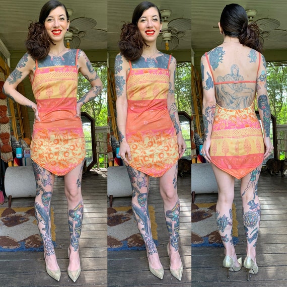 Vintage Frederick’s of Hollywood Mini Dress Backle