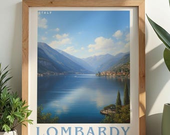 Lake Como Travel Print, Italian Wall Art, Home & Wall Decor Poster, All Locations Available