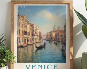 Venice Travel Print, Italian Wall Art, Home & Wall Decor Poster, All Locations Available