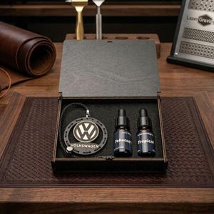 Volkswagen Style Car Air Freshener | Wooden Auto Diffuser | Luxury Car Interior Decor | Personalized Gift for Driver | Hanging Car Scent