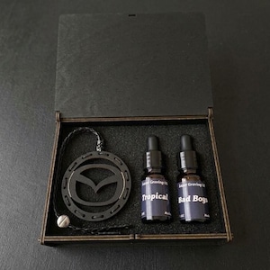 手作りの車用芳香剤、マツダ車専用のプレミアムな香り、高級カスタムディフューザー｜木製オートディフューザー｜高級車内装飾