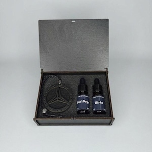 Ambientador de coche artesanal, fragancia premium para Mercedes, difusor personalizado de lujo | Difusor de madera para coche | Decoración interior de lujo para coches | Nuevo conductor