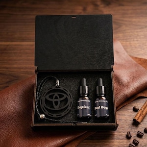 Aromatizador de ar artesanal para carro, fragrância premium para Toyota, difusor personalizado de luxo | Difusor automotivo de madeira | Decoração de interior de carro de luxo |