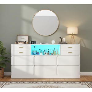 Tall White 5 Drawer Dresser - Etsy