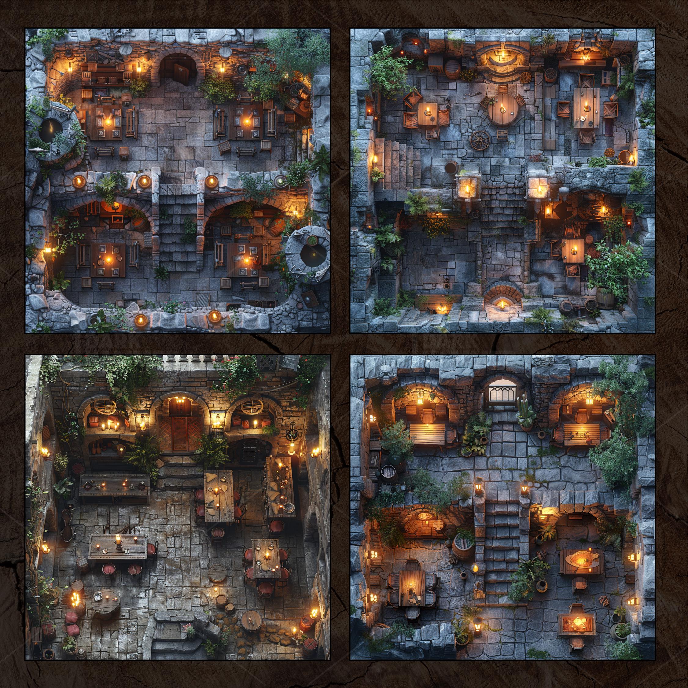 Tavern Battlemaps Pack | 35 Medieval Inn Maps | Grid & Gridless | 4K ...