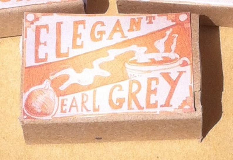 Steampunk wedding favours Elegant Earl Grey Emergency Tea