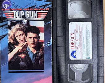 Top Gun VHS – Inspeccionado, limpiado y rebobinado