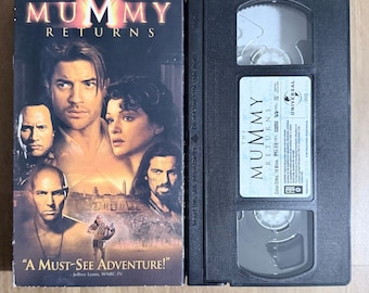 VHS de La Momia Regresa – Inspeccionada, limpiada y rebobinada