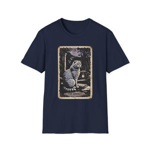 Scottish Fold Cat Tarot T-Shirt | The Hermit Mystical Art Tee