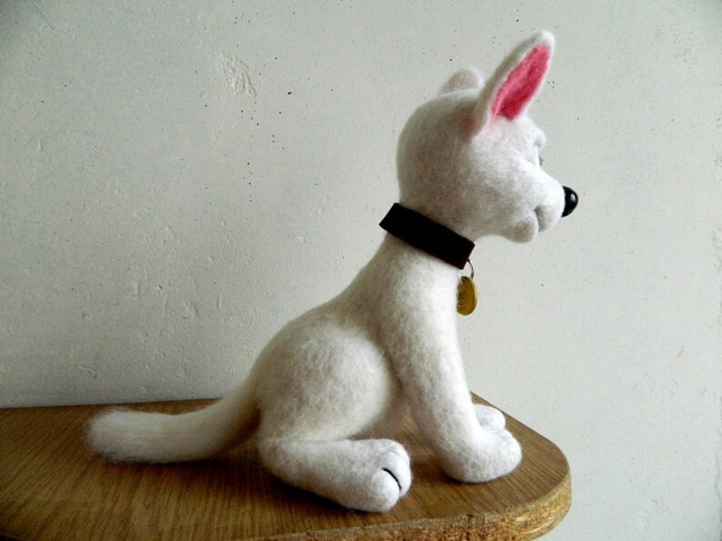 Bolt Dog Felted Toy Lightning Bolt Bolt Toy Bolt Disney Etsy