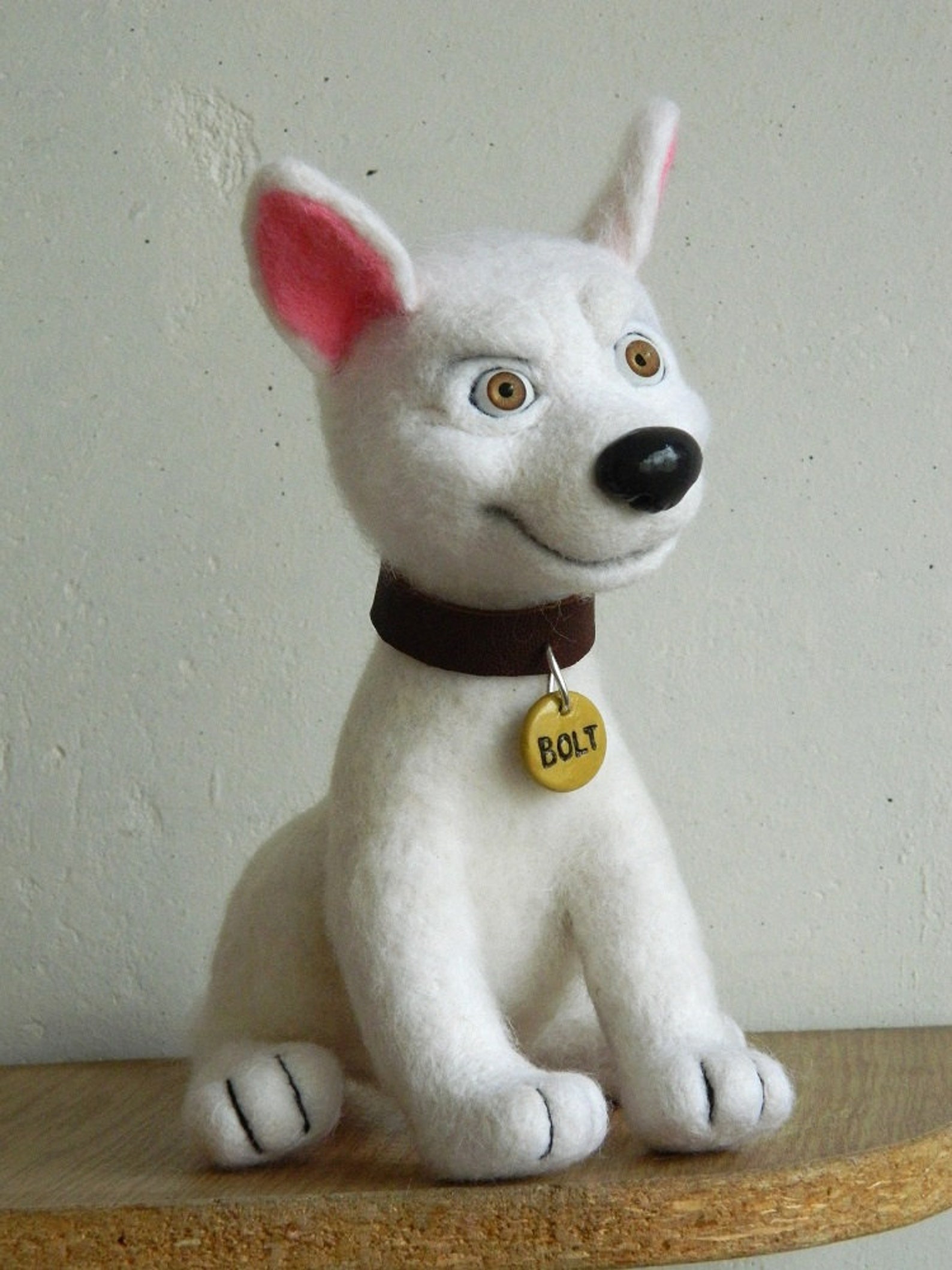 Bolt Dog Felted Toy Lightning Bolt Bolt Toy Bolt Disney Etsy