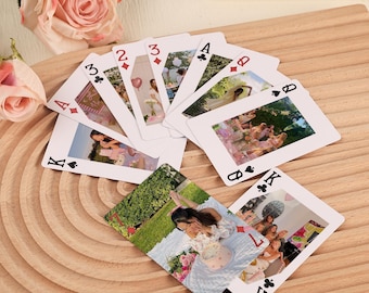 Custom Birthday Deck of Cards with Name & Photo, Personalized Poker Cards Gift, Birthday Party Favors, Unique Keepsake Cards