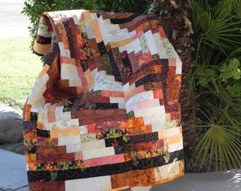 Cozy Earth Tones Lap Quilt