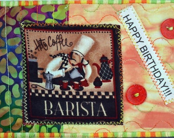 Barista Happy Birthday Card
