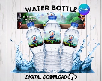 Zootopia2 waterflesetiket Verjaardagsfeestje voor kinderen aangepaste waterfles Zoo1