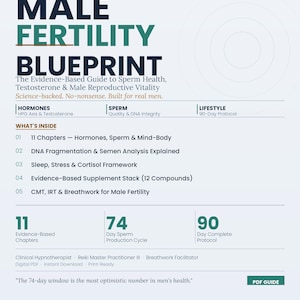 Male Fertility Blueprint | Sperm Quality, Testosterone Guide (PDF Download)
