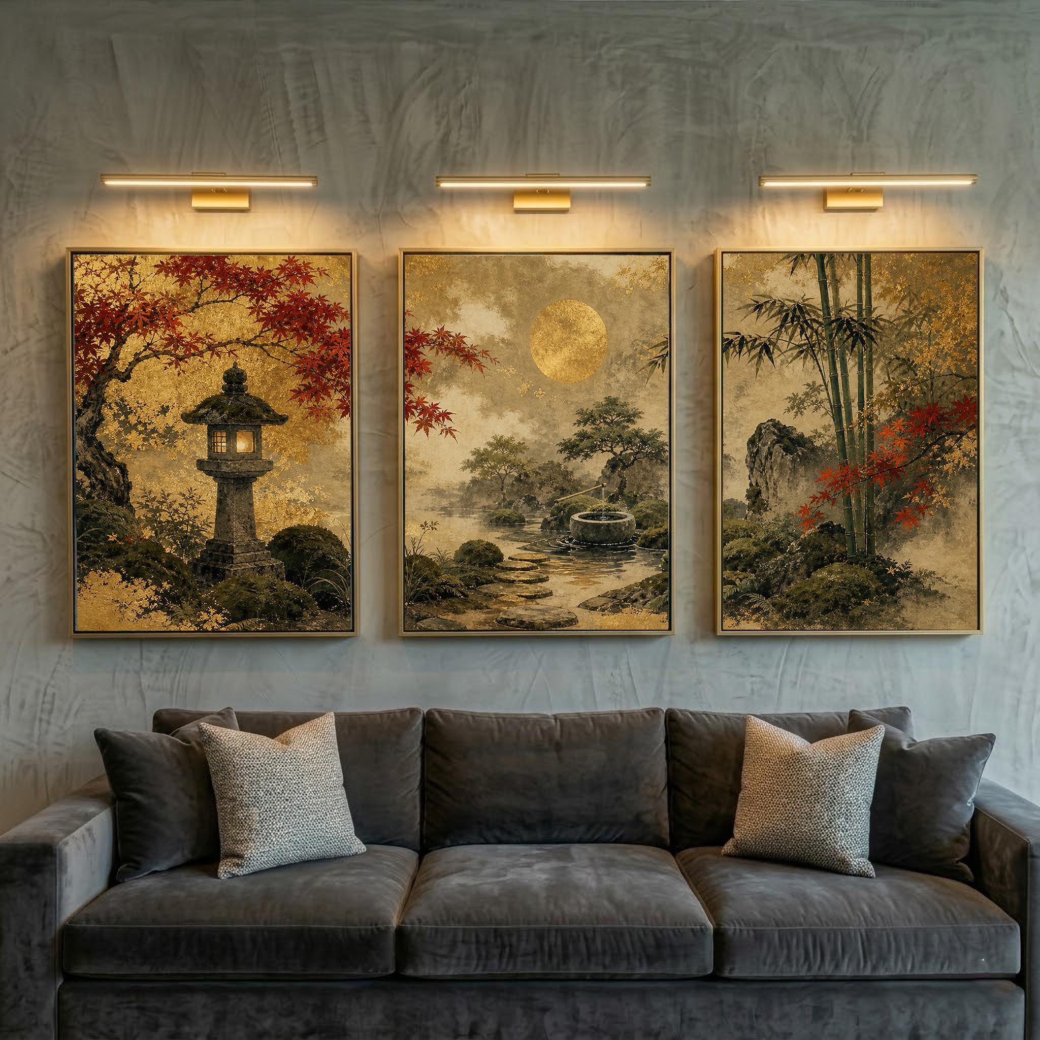 Japanese 3 Piece Triptych - Etsy