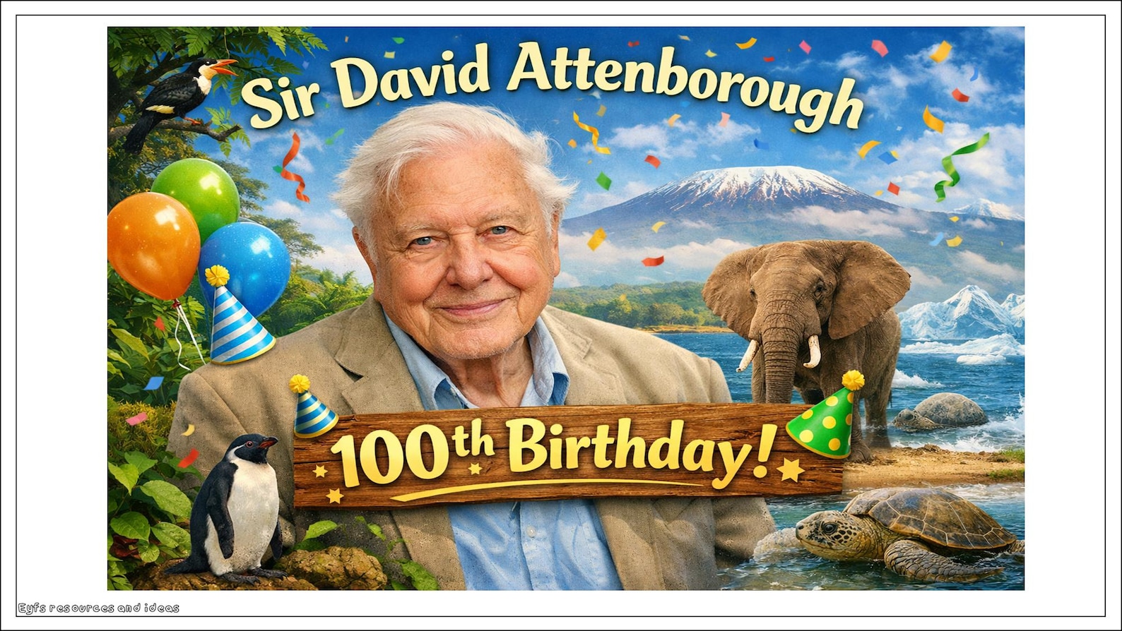 100th Birthday of Sir David Attenborough- Activities- Powerpoint