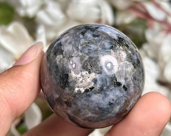 Larvikit Stein Sphere Ball Orb Healing Kristalle 92 Gramm