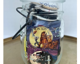 Vintage speld en magneet Lot Disney Smurfen Hard Rock Cafe 90s Collectibles Jar