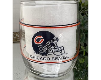Vaso de whisky de los Chicago Bears, cristalería, NFL, para aficionados al fútbol americano, 295 ml (10 oz)