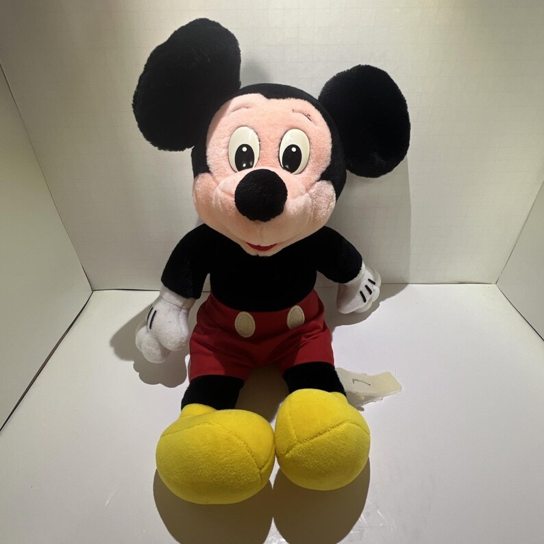 Pluszowa Myszka Miki z lat 70. i 80. XX wieku, Walt Disney World, Disneyland, 10 cali zdjęcie 3