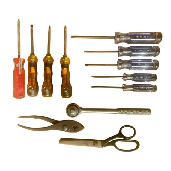 Master Mechanic Tool Lot Torx Screwdrivers Pliers Ratchet Mixed Hand Tools 10pc