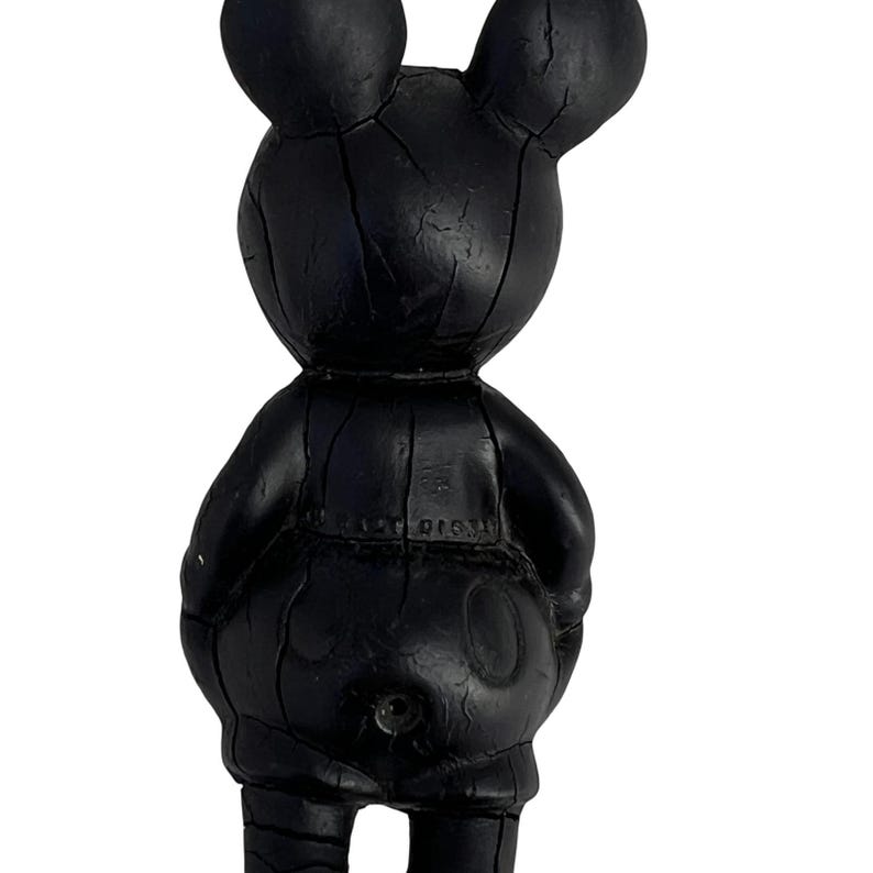Rare 1930s Seiberling Latex Mickey Mouse Figure Vintage Disneyana Folk Art Decor image 5