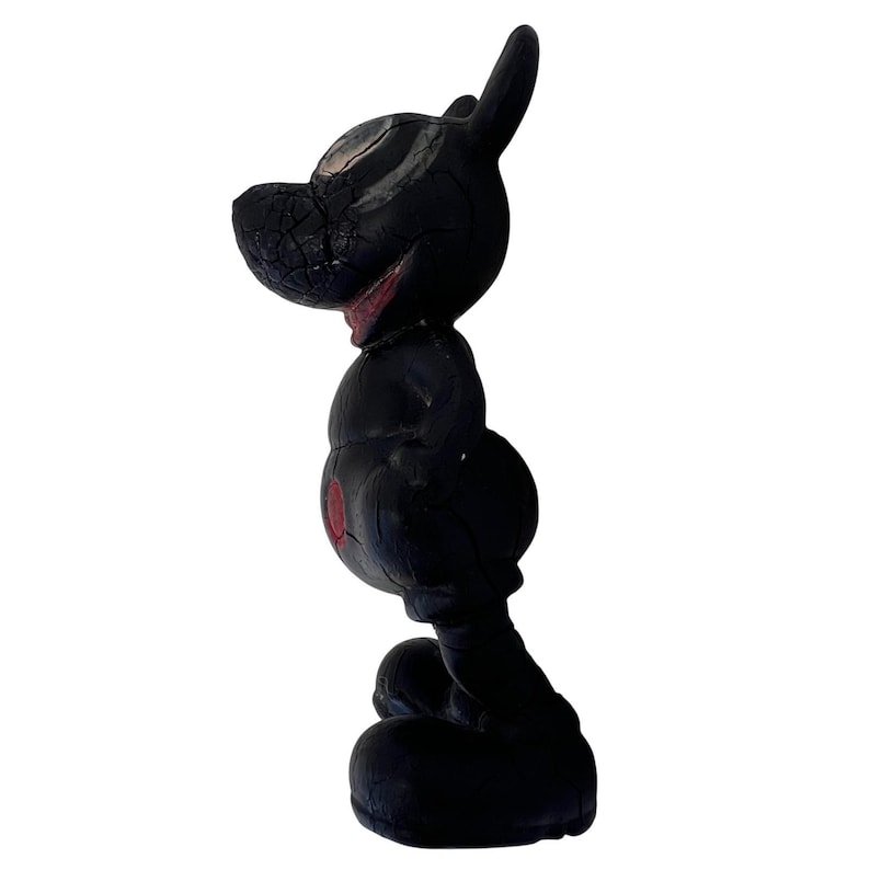 Rare 1930s Seiberling Latex Mickey Mouse Figure Vintage Disneyana Folk Art Decor image 2