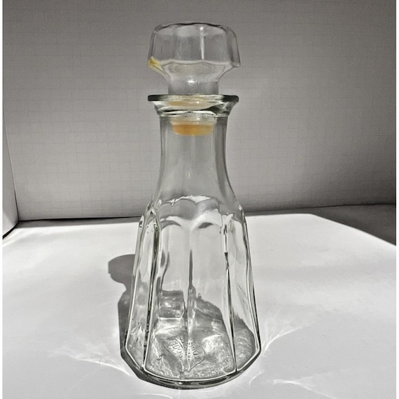 Vintage Good Seasons Clear Glass Oil Cruet Bottle with Double Spout