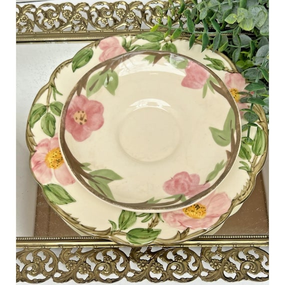 Franciscan Desert Rose  Dinner Plates Hand Painted Set of