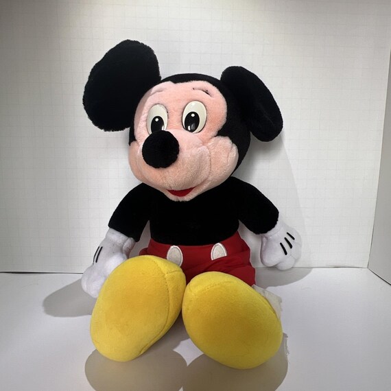 Vintage Mickey Mouse Plush 1970/80s  Walt Disney World Disneyland Stuffed 10"