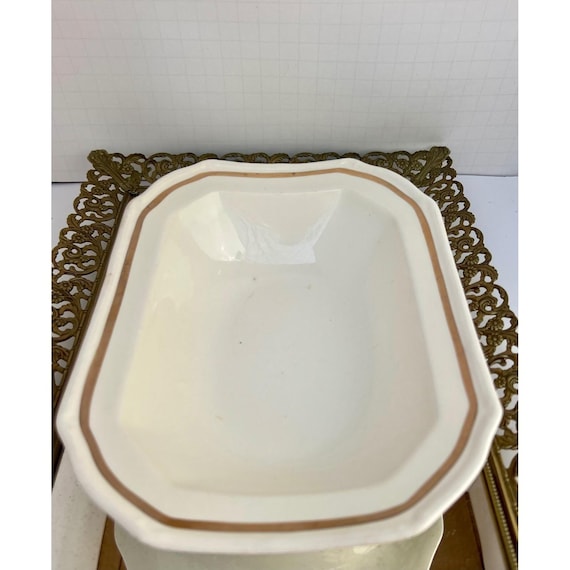 Vintage Taylor Smith Taylor (TS&T) 9" Bowl|Ironstone 22K Gold Trim