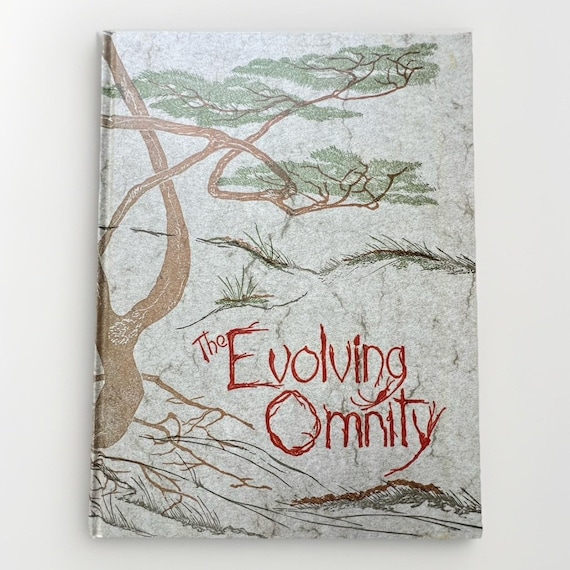 Gwen Frostic Linocut Nature Art Book- The Evolving Omnity- 1981 First Edition
