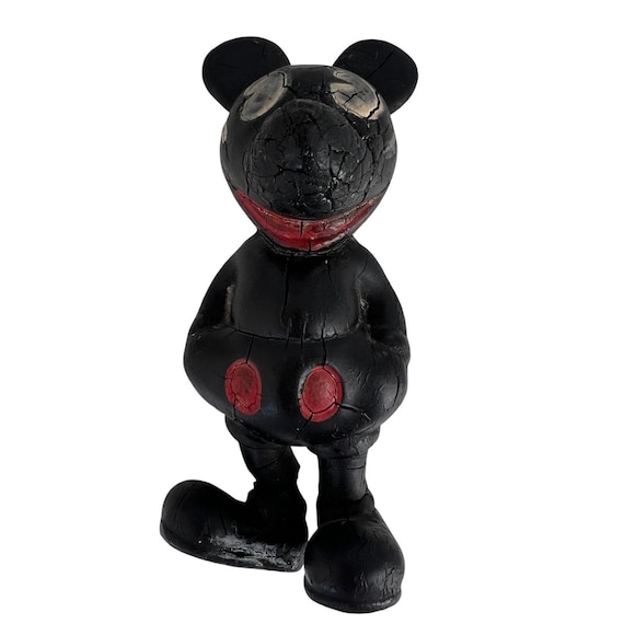 Rare 1930s Seiberling Latex Mickey Mouse Figure Vintage Disneyana Folk Art Decor