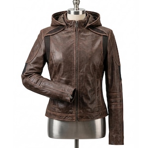 Detroit Become Human Gavin Reed Jacket | DBH Cosplay Brown Leather Hoodie