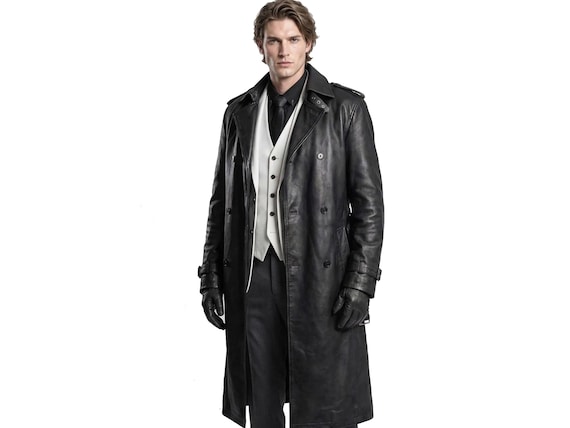 Resident Evil 9 Requiem Zeno Leather Coat | Albert Wesker Black