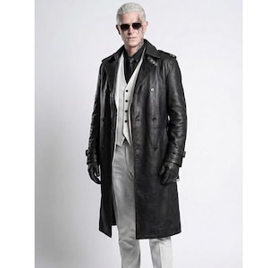 Resident Evil 9 Requiem Zeno Leather Coat | Albert Wesker Black Trench Coat | RE9 Cosplay