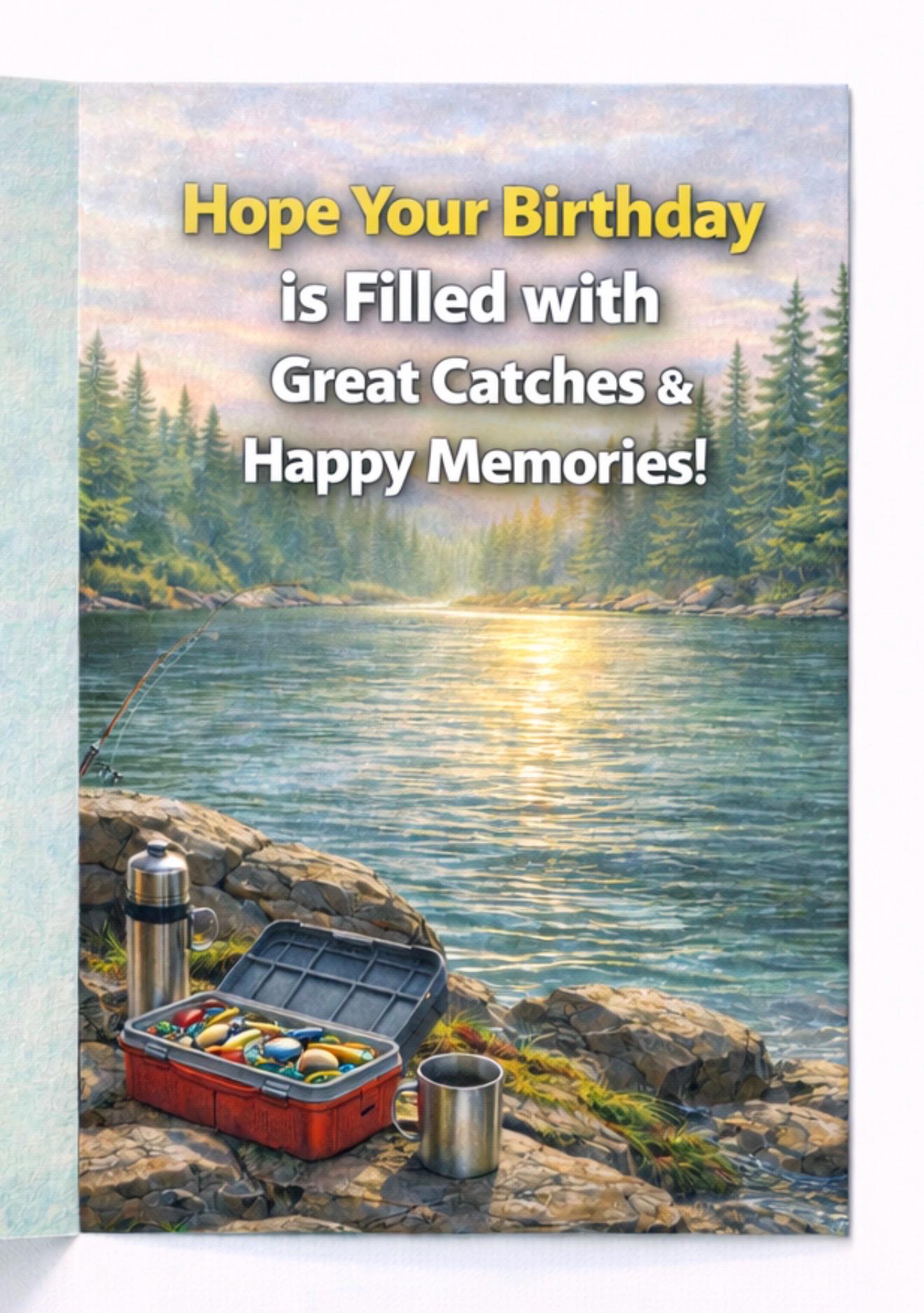 Funny Fishing Birthday Card – Printable 5x7 – Instant Download ...