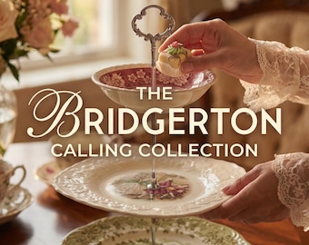Bridgerton Inspired Vintage Dishes 3 Tier Cake Stand | Cottagecore High Tea Entertaining
