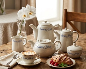 Churchill Ocean Front Hotel Breakfast Set | 5-Piece Vintage Hotel Ware Service