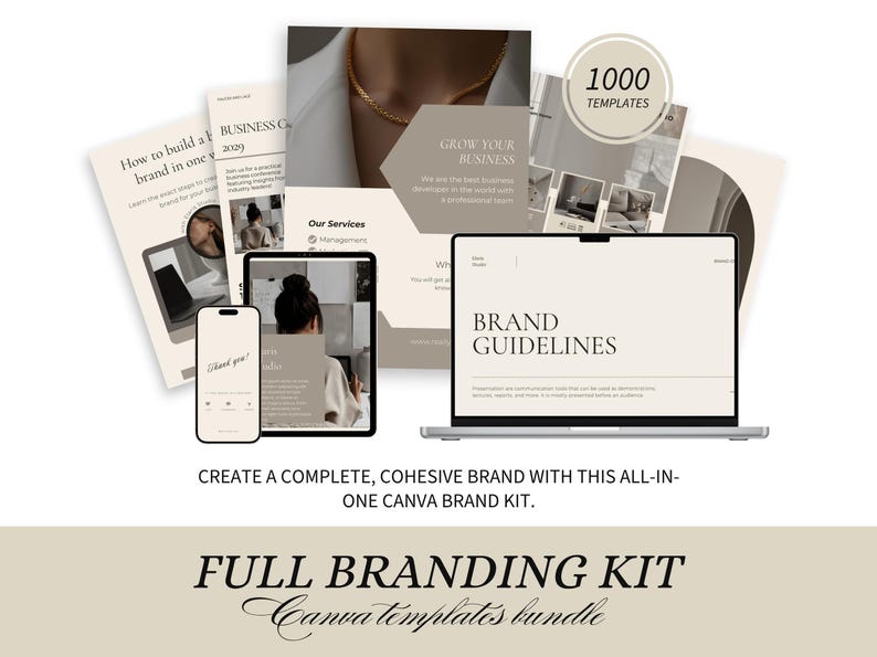 1000 Brand Kit Templates | Editable Canva Social Media & Marketing ...
