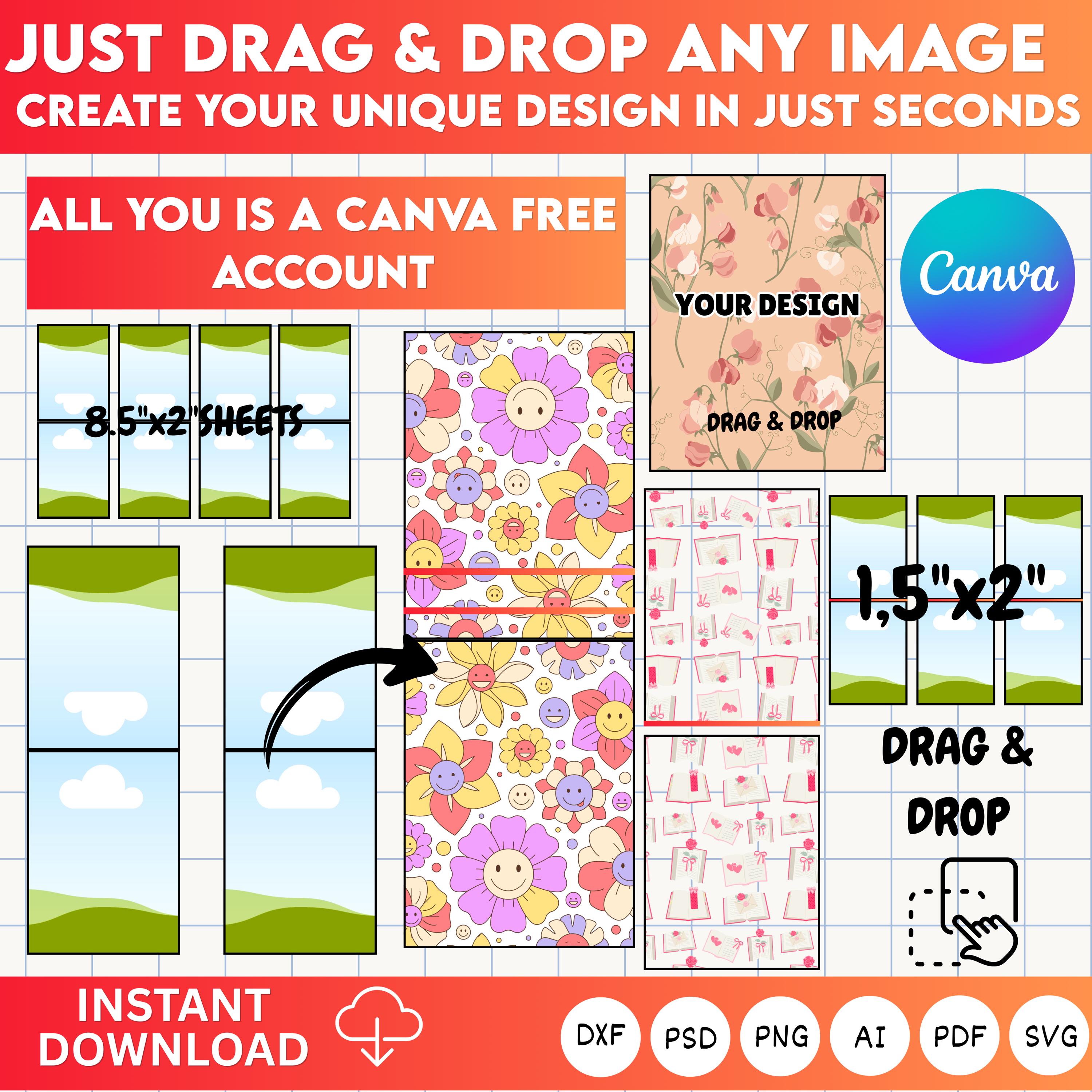 Matchbook Template.pdf Editable Matchbook Template, Canva Design, Party Favors (SVG, PNG, PDF ...