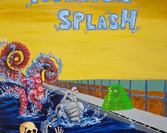 Monster Splash Original Painting