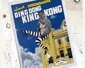 Giclee Fine Art Print of ‘Ding Dong King Kong’