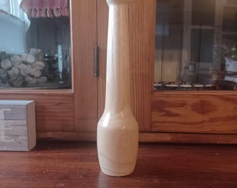 Wood Turned Vase Tall Ash