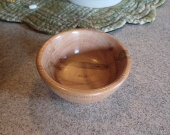 Wood Turned Bowl Ambrosia Maple 3 3/4 inch