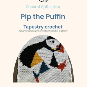 Schema per pannello all'uncinetto Pip the Puffin