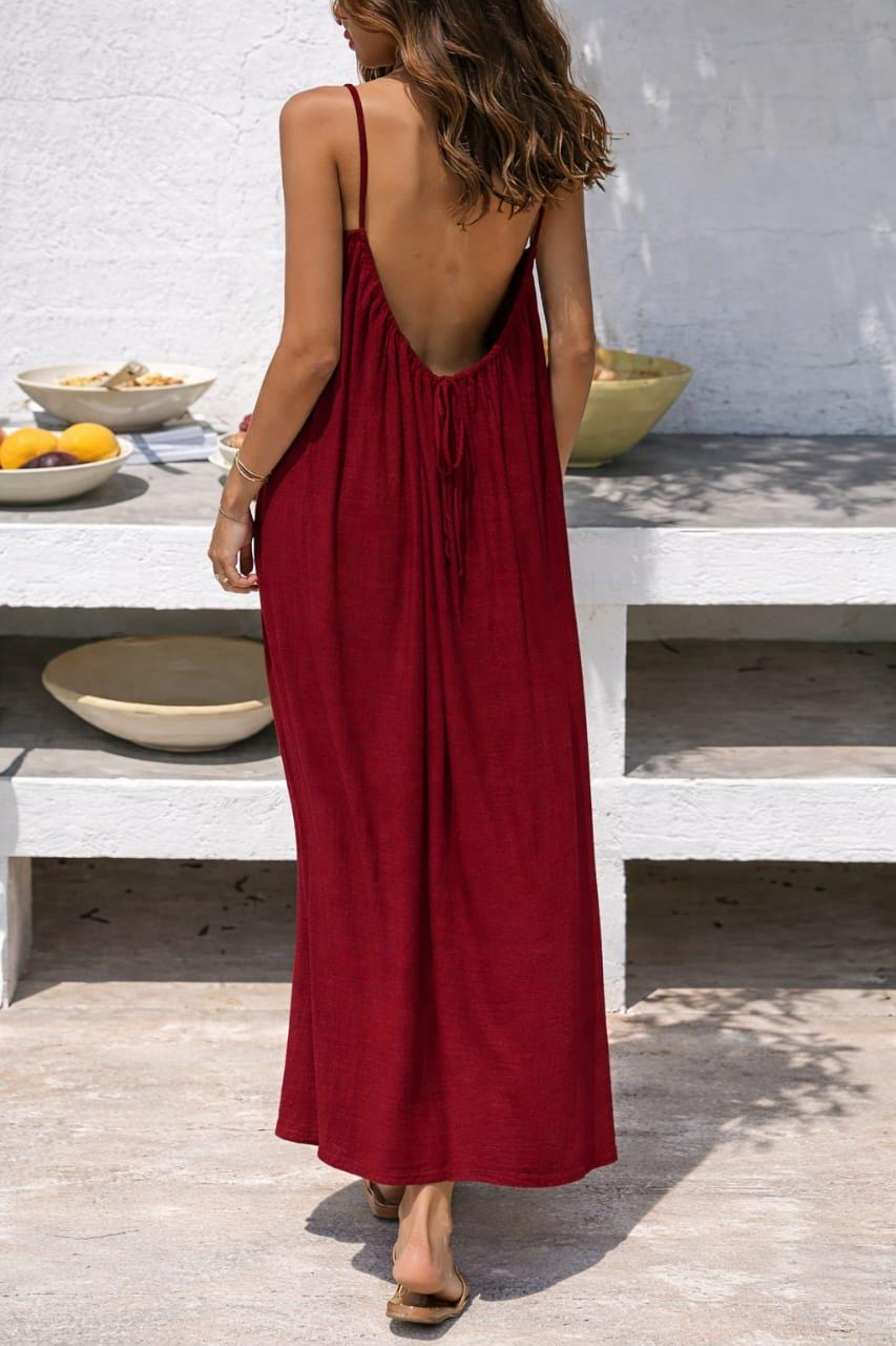 Spaghetti Strap Maxi Dress - Etsy